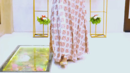 INDIAN STYLE BLOCK PRINT LEHENGA